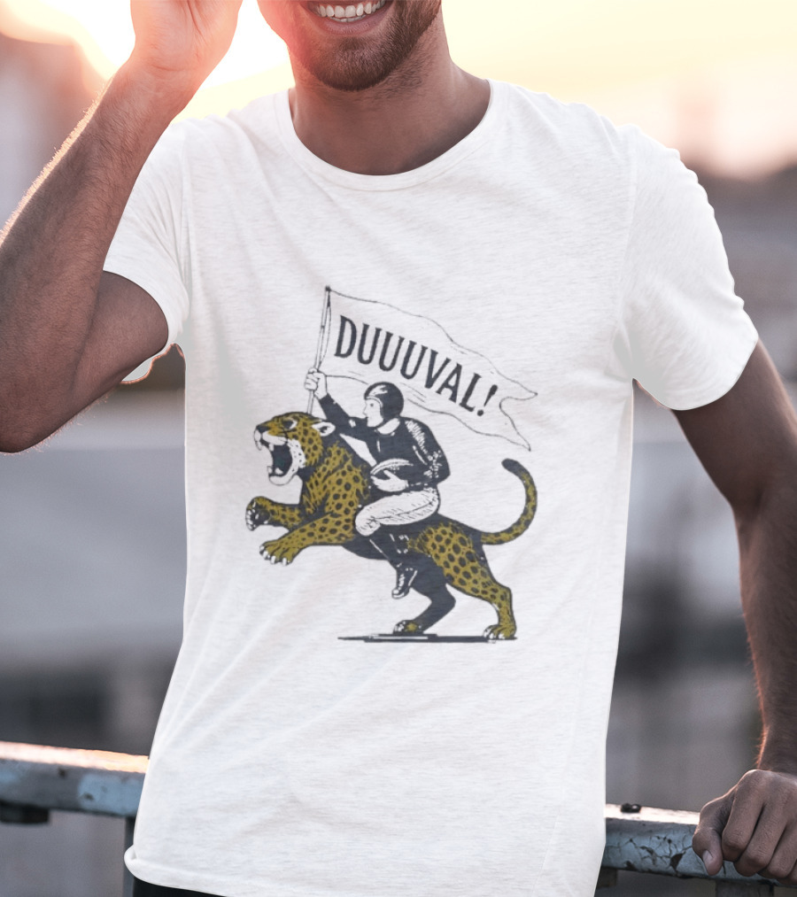 Duuuval Football Jaguar Rider Jacksonville T-Shirt