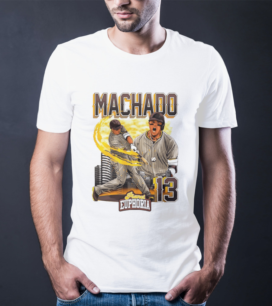Manny Machado 13 San Diego Padres Planet Euphoria T-Shirt