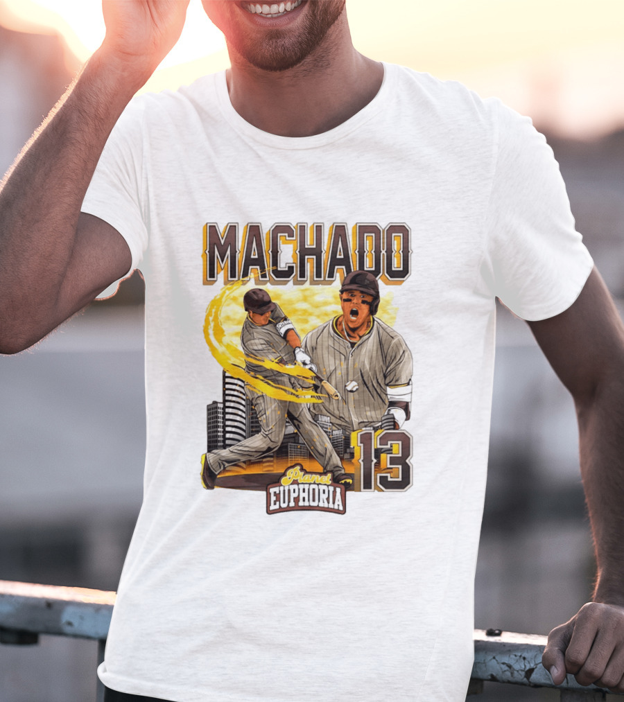 Manny Machado 13 San Diego Padres Planet Euphoria T-Shirt