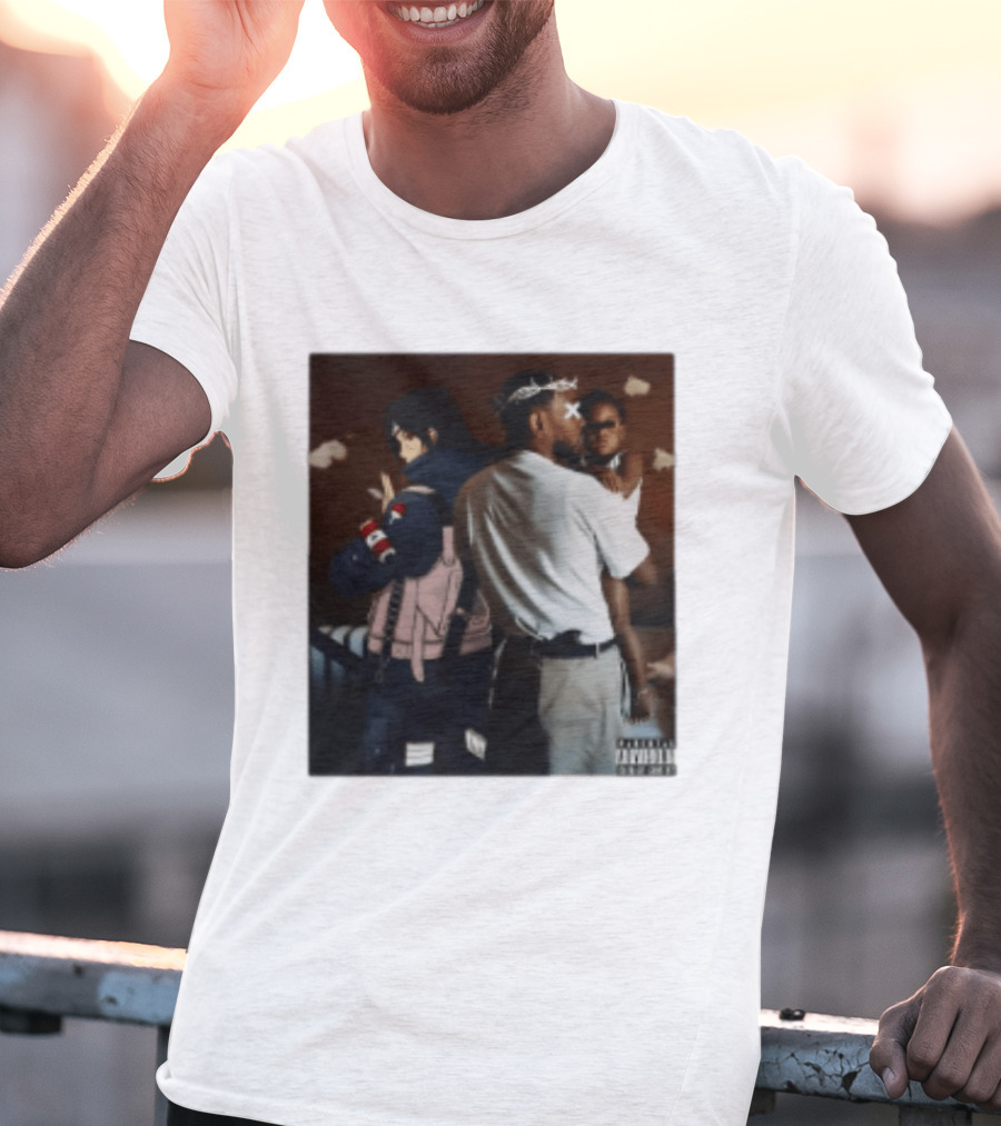 Mr Morale Kendrick Lamar Naruto Sasuke Collaboration T-Shirt