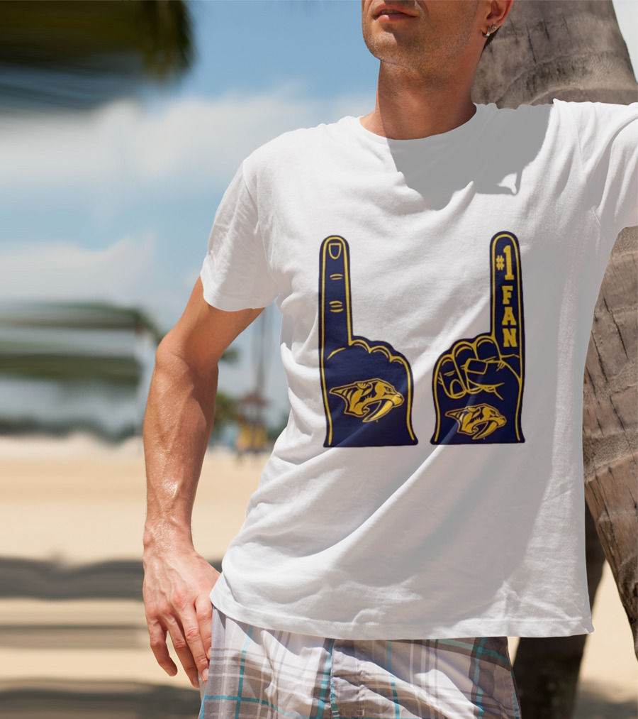 Nashville Predators #1 Fan Foam Finger T-Shirt