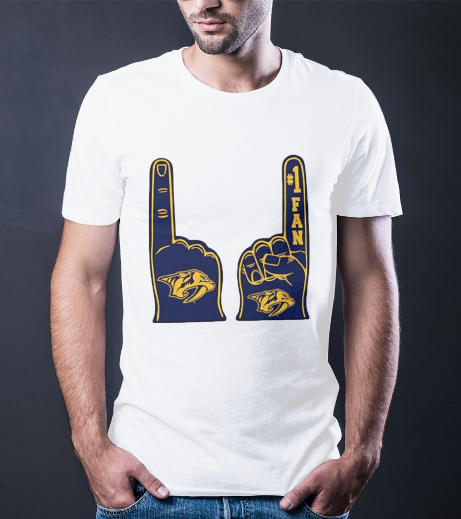 Nashville Predators #1 Fan Foam Finger T-Shirt