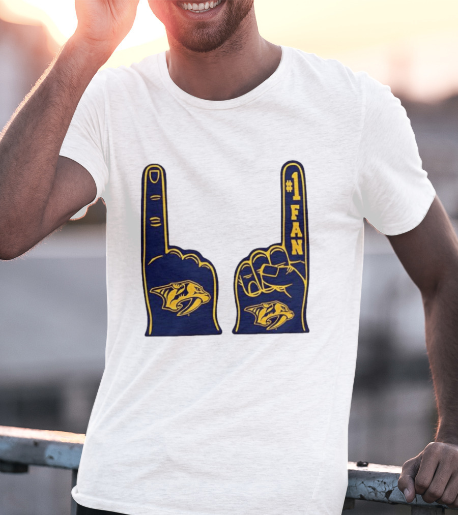 Nashville Predators #1 Fan Foam Finger T-Shirt