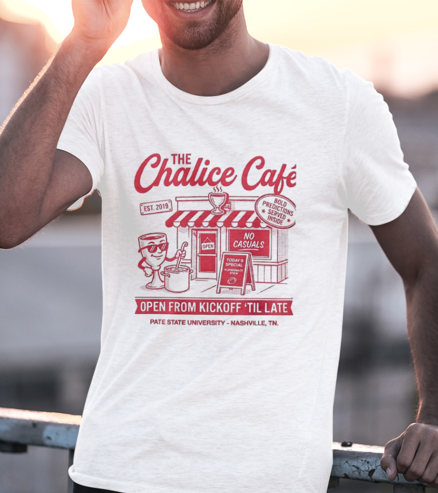 The Chalice Cafe Open From Kickoff 'Til Late Est 2019 Iconic Minneapolis MN Spot T-Shirt