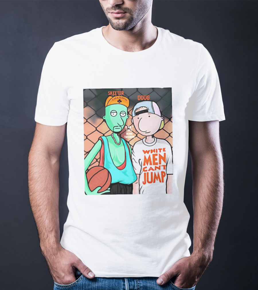 Skeeter Doug Basketball White Men Can't Jump Cartoon Characters T-Shirt