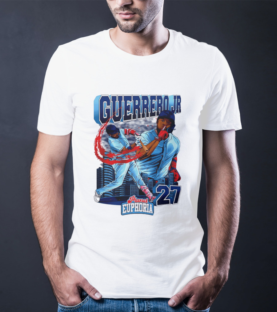 Guerrero Jr Planet Euphoria 27 Blue Jays Baseball Toronto T-Shirt