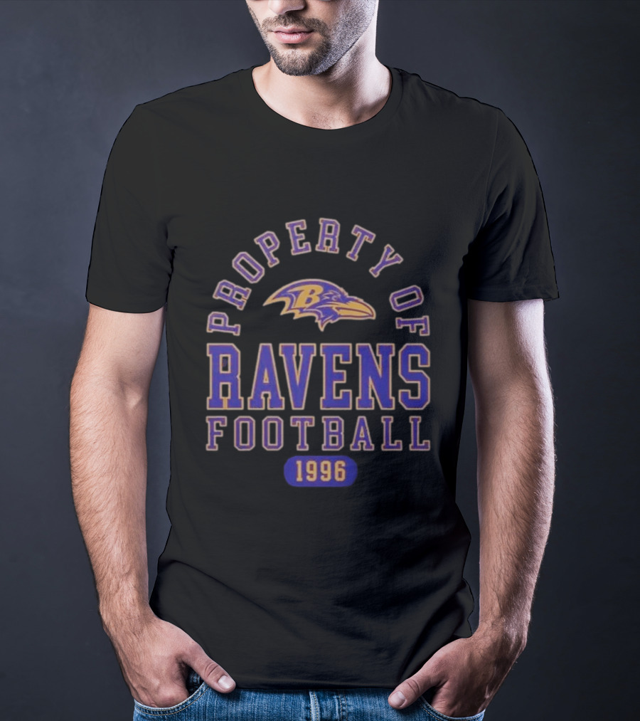 Baltimore Ravens Property Of Ravens Football 1996 T-Shirt