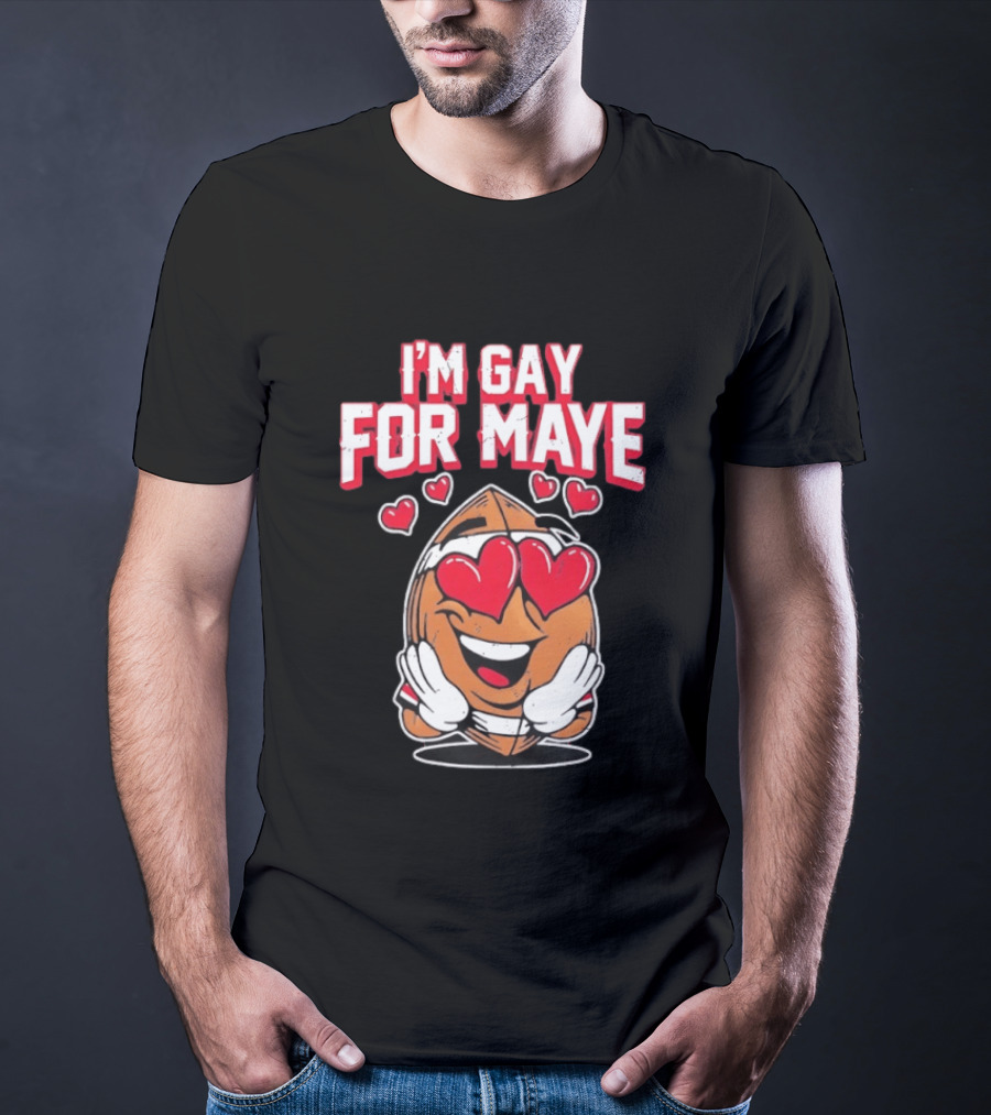 I'm Gay For Maye Cute Basketball Emoji Hearts T-Shirt
