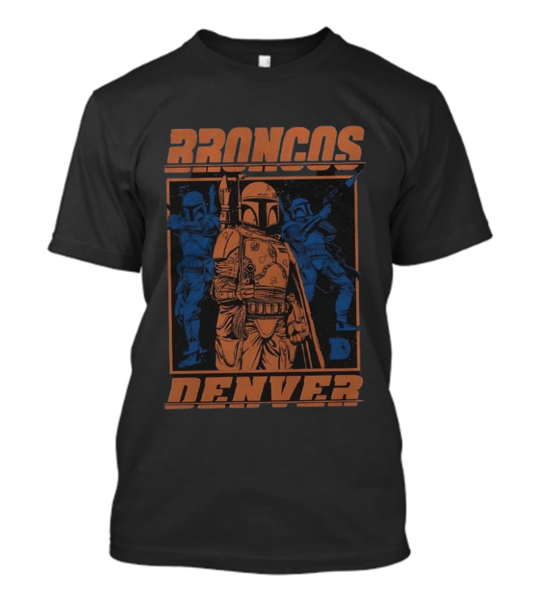 Broncos Denver Boba Fett Star Wars Mashup T-Shirt