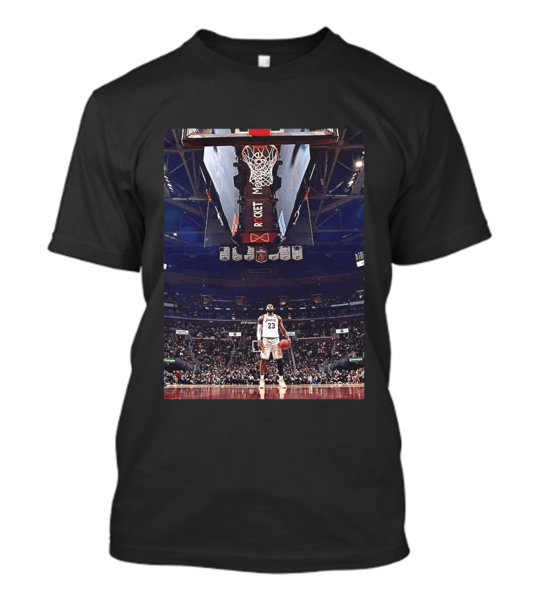 Lebron James Los Angeles Lakers NBA So Goated Basketball Court Scene T-Shirt