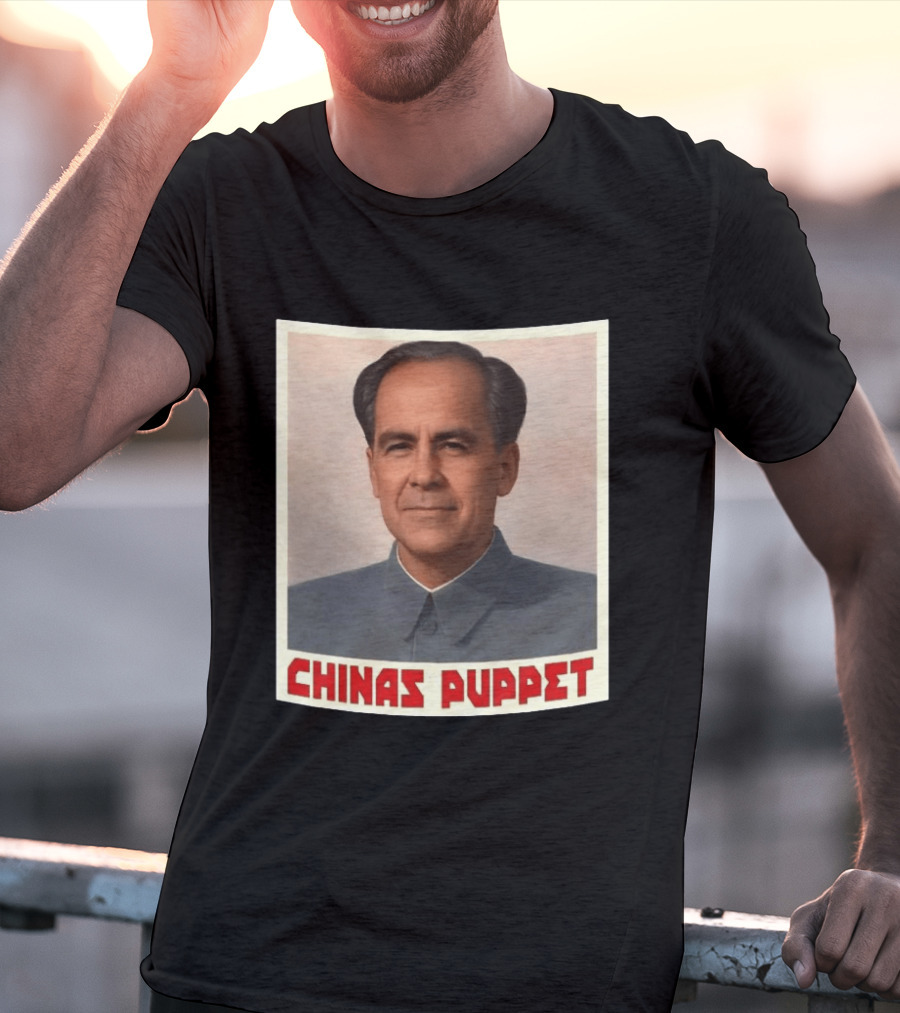 Mark Carney China's Puppet Mao Suit Caricature T-Shirt