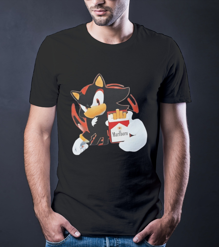 Shadow The Hedgehog Marlboro Red Pack T-Shirt
