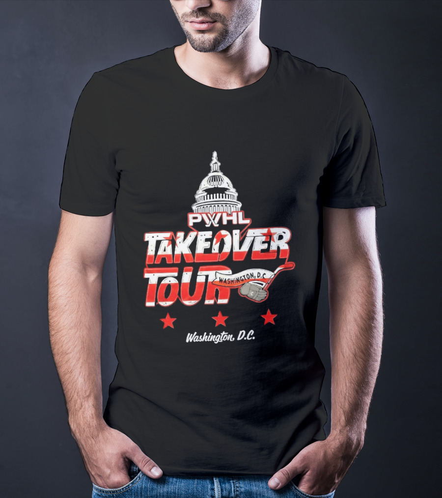 PWHL Takeover Tour Washington D.C. Capitol Stars T-Shirt