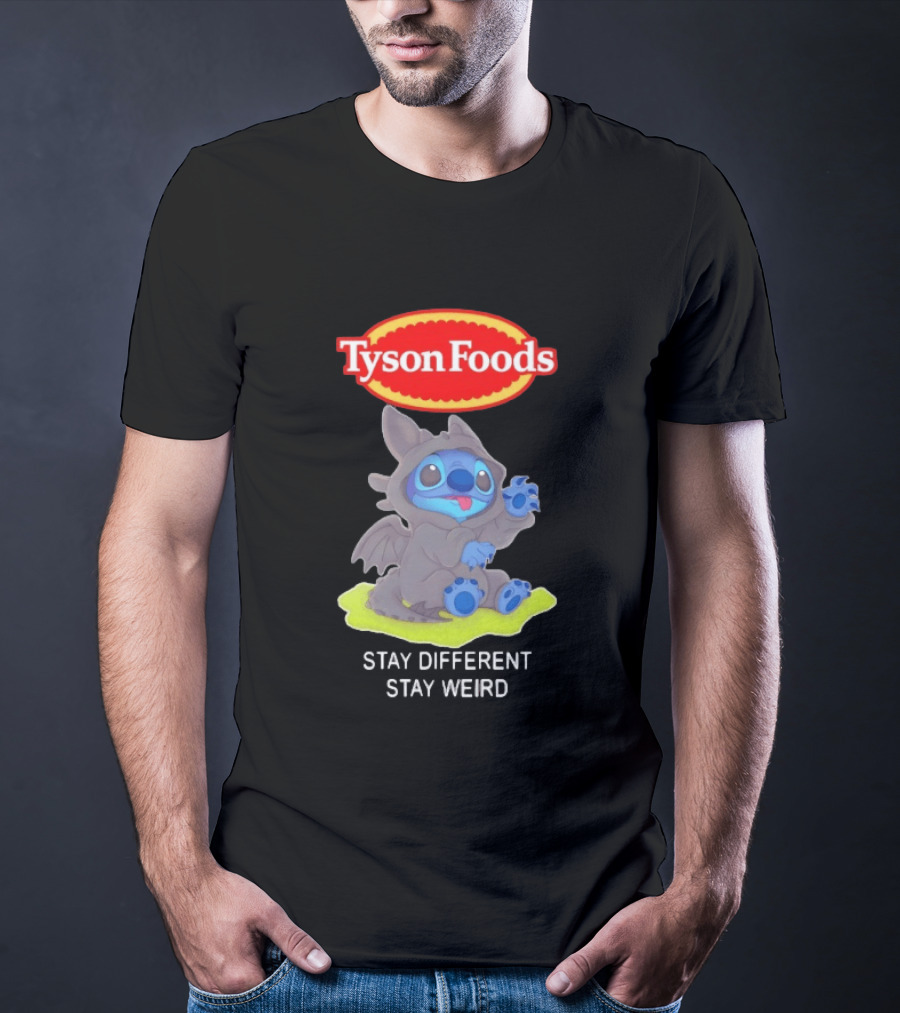 Tyson Foods Toothless Stitch Stay Different Stay Weird T-Shirt