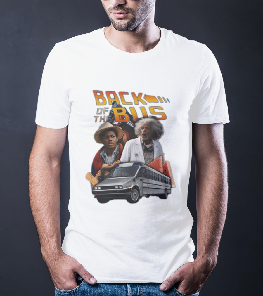 Back Of The Bus Memer Time Travel Comedy Mashup T-Shirt