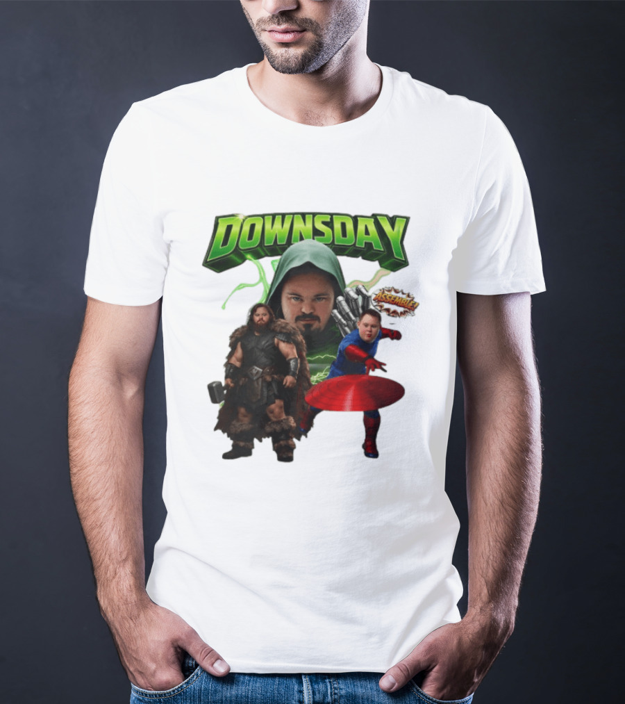 Downsday Assemble Superhero Team Avengers T-Shirt