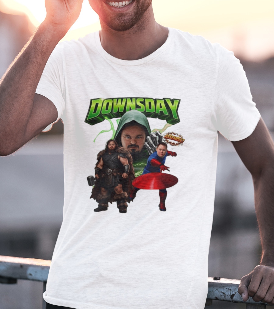 Downsday Assemble Superhero Team Avengers T-Shirt