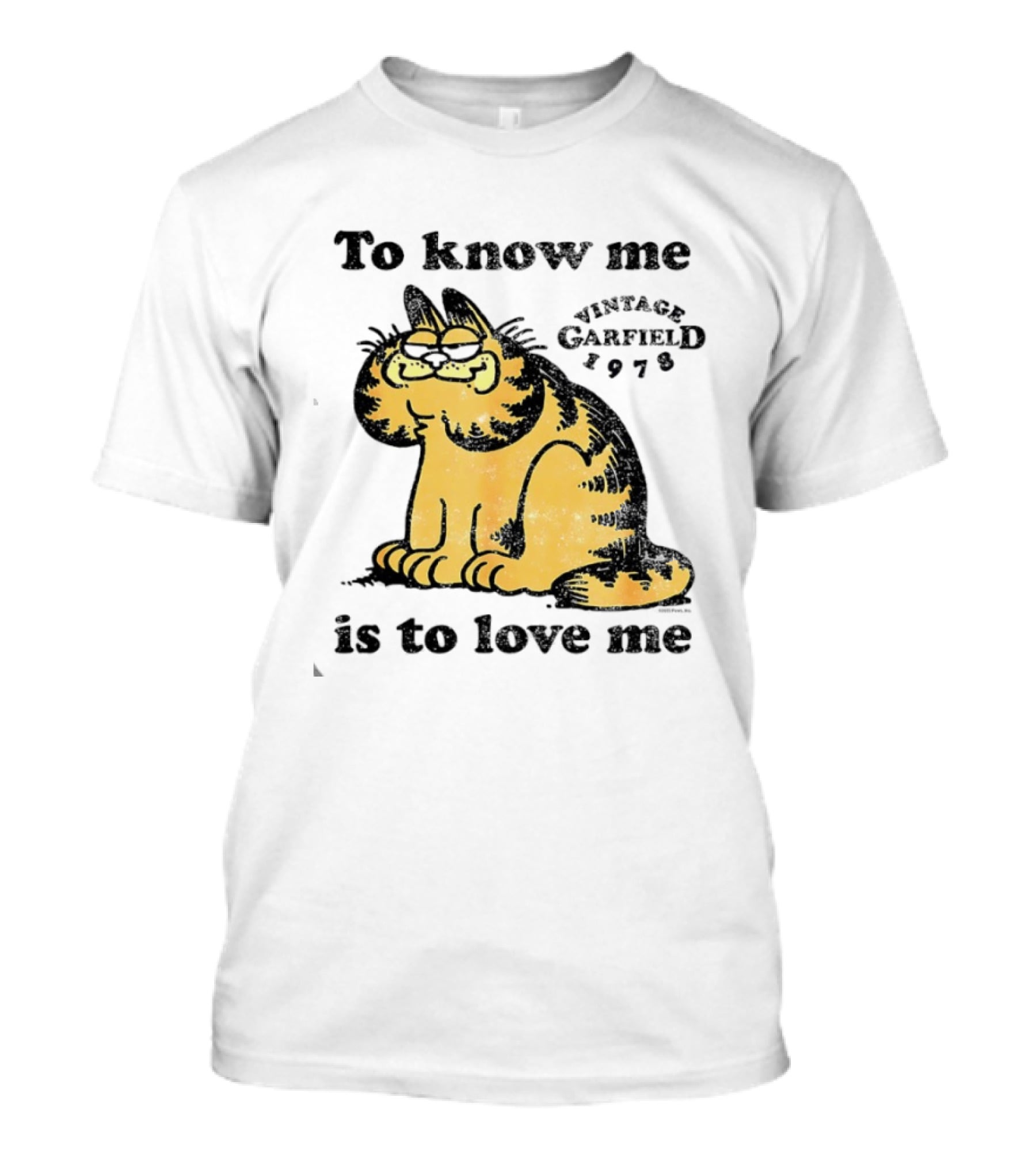 Vintage Garfield 1978 To Know Me Is To Love Me T-Shirt