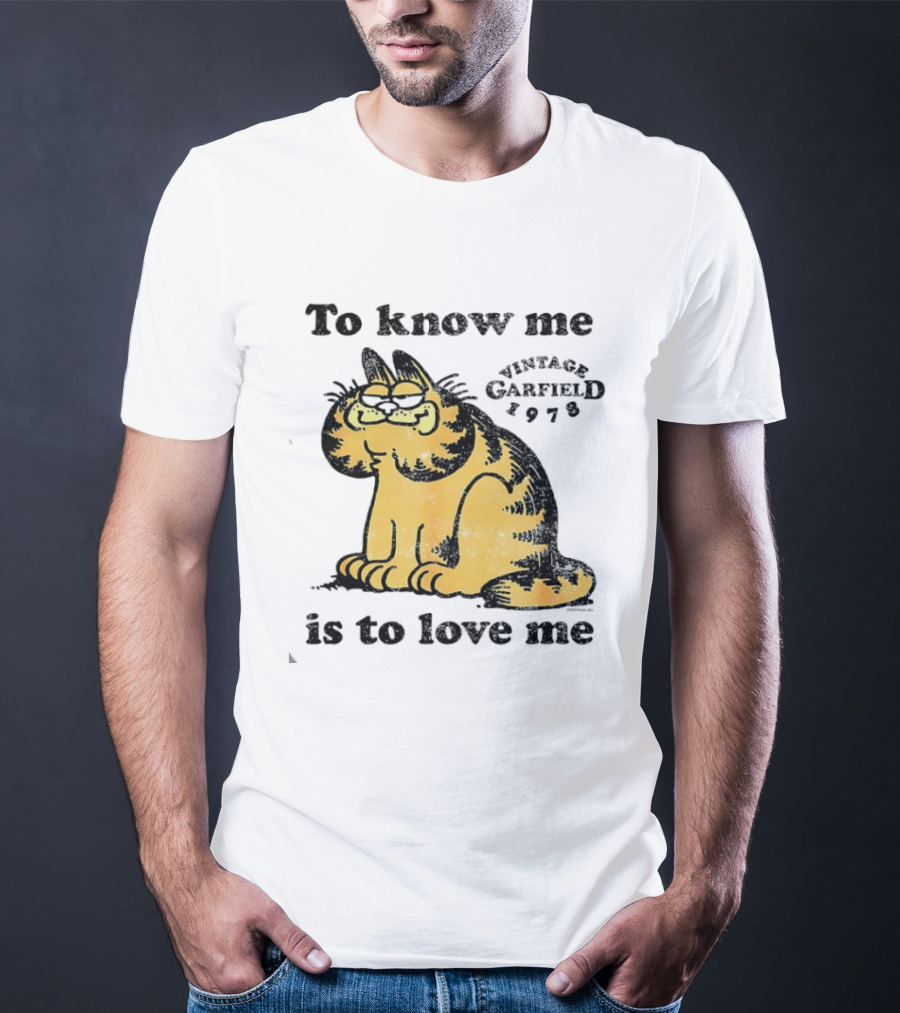 Vintage Garfield 1978 To Know Me Is To Love Me T-Shirt
