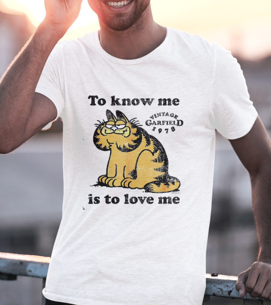 Vintage Garfield 1978 To Know Me Is To Love Me T-Shirt