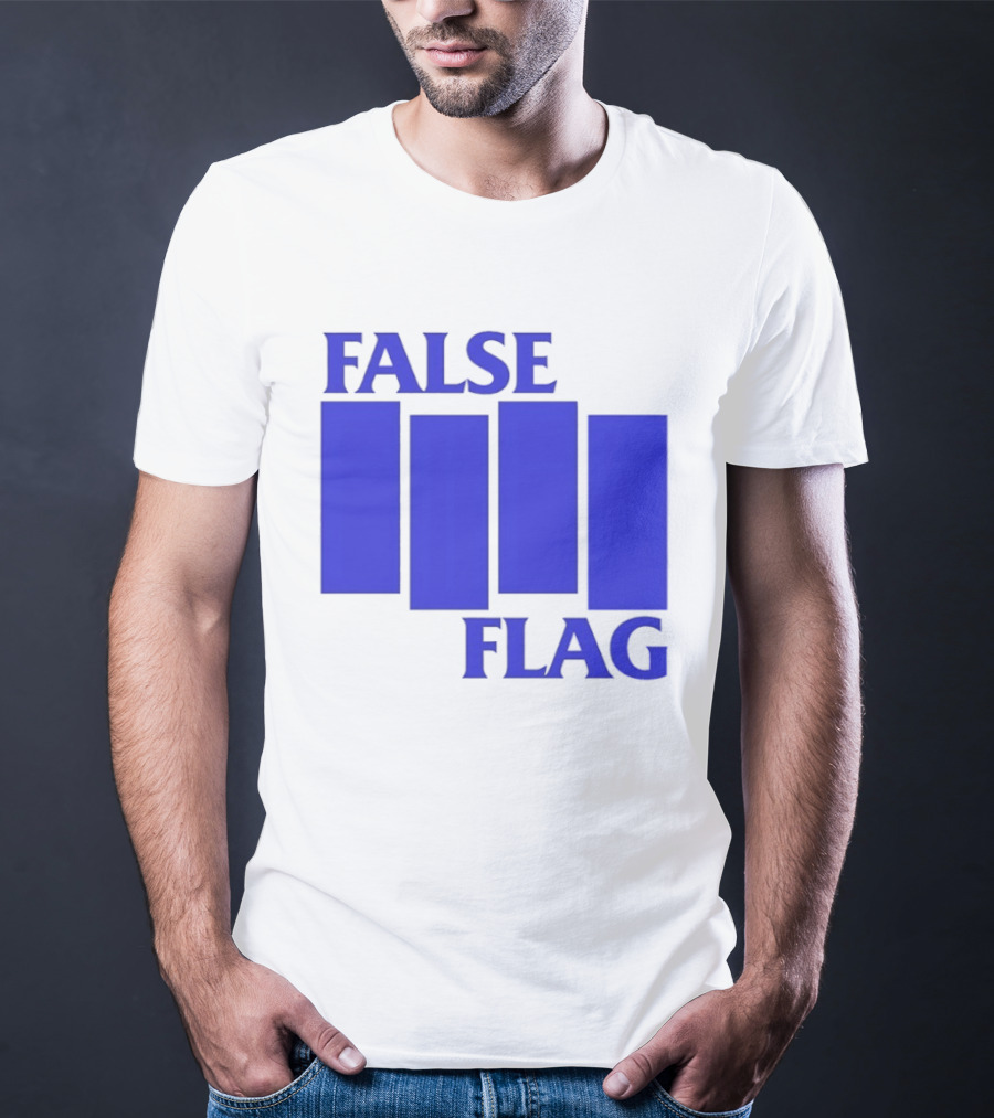 False Flag Bars Blue T-Shirt