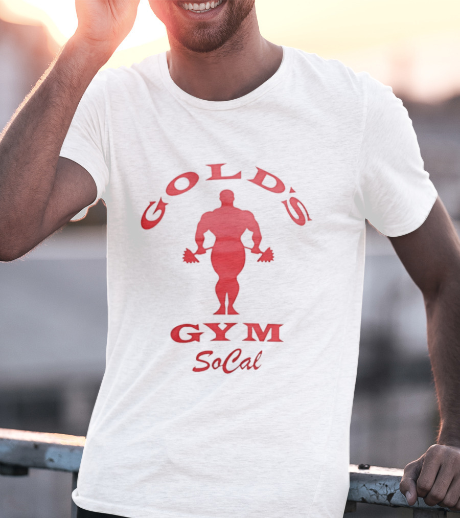 Gold's Gym Socal Bodybuilder Red T-Shirt