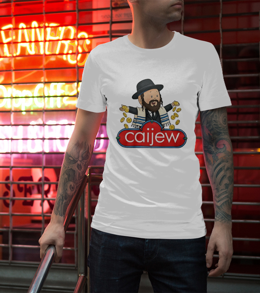 Jewish Caijew Meme Funny Rabbi Throwing Coins T-Shirt