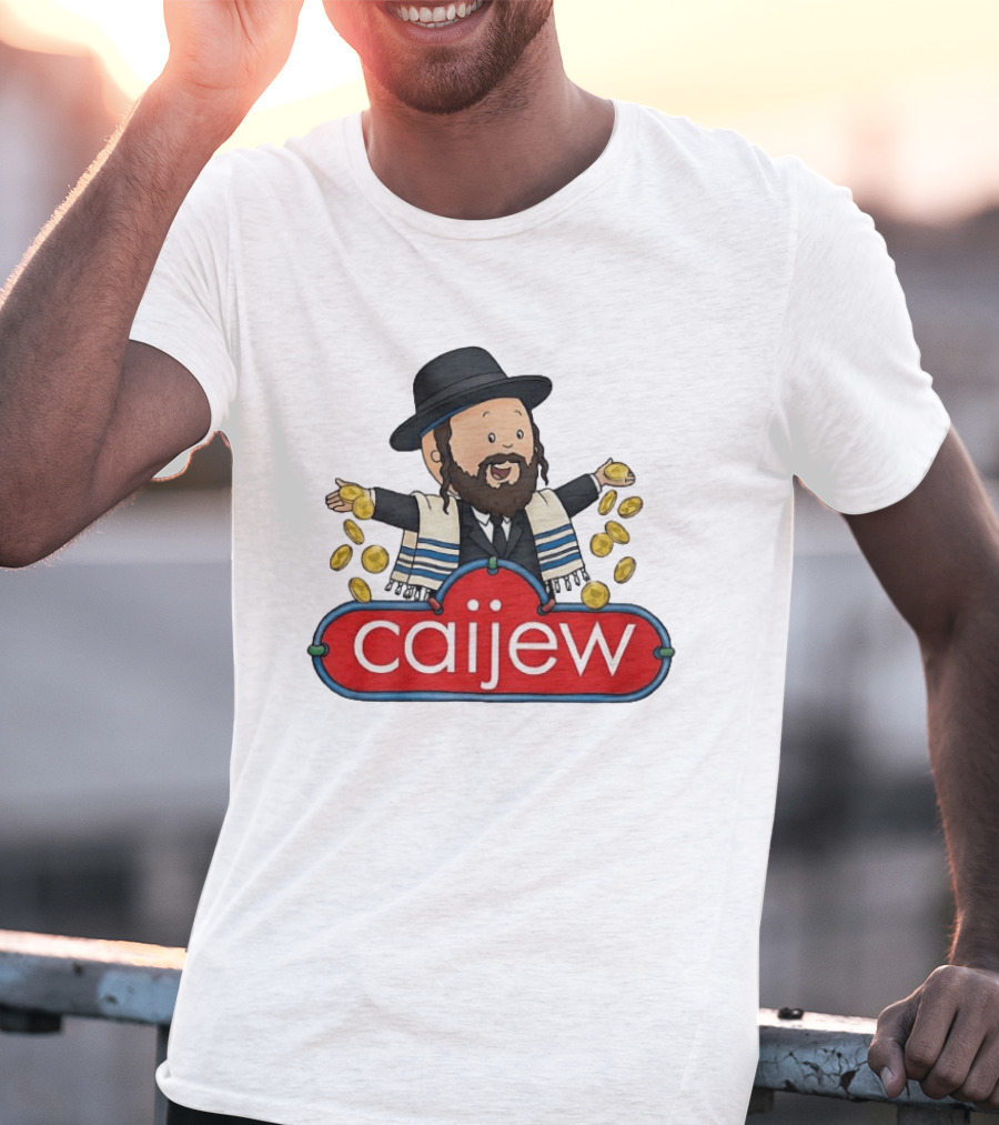 Jewish Caijew Meme Funny Rabbi Throwing Coins T-Shirt
