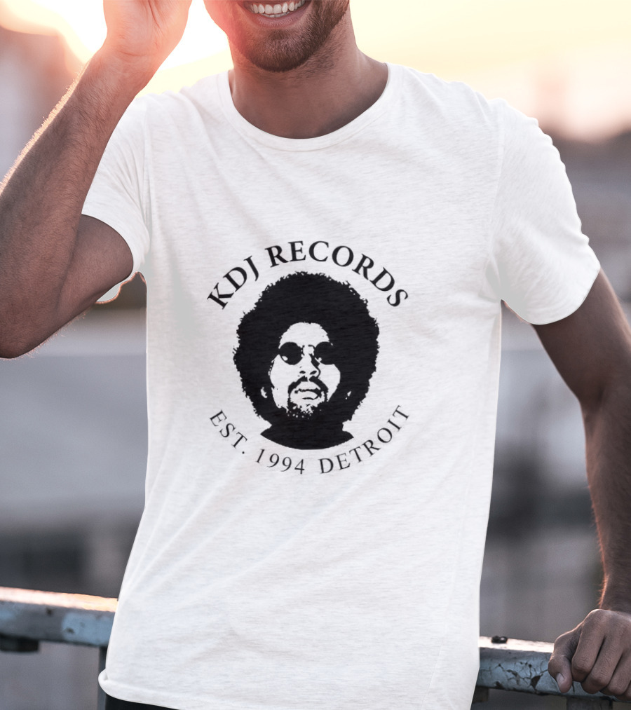 KDJ Records Est. 1994 Detroit Afro T-Shirt