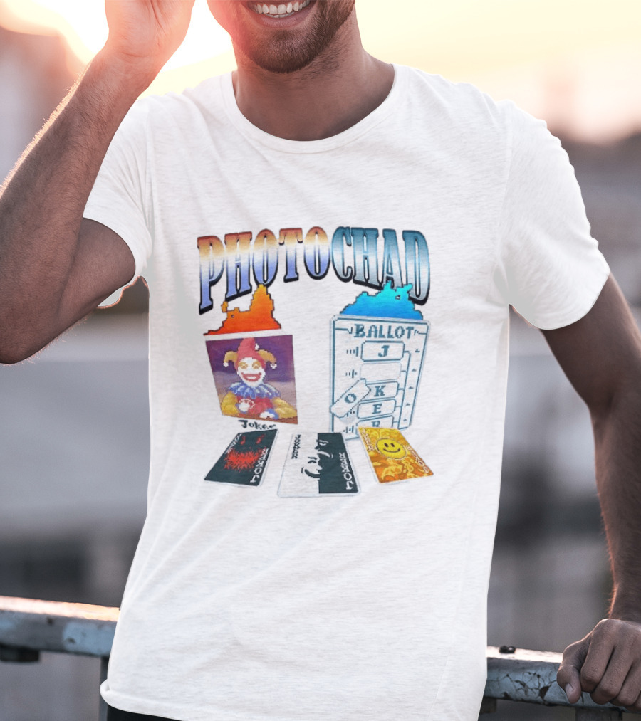 Photochad Joker Ballot Cards Smiley Face Jester T-Shirt