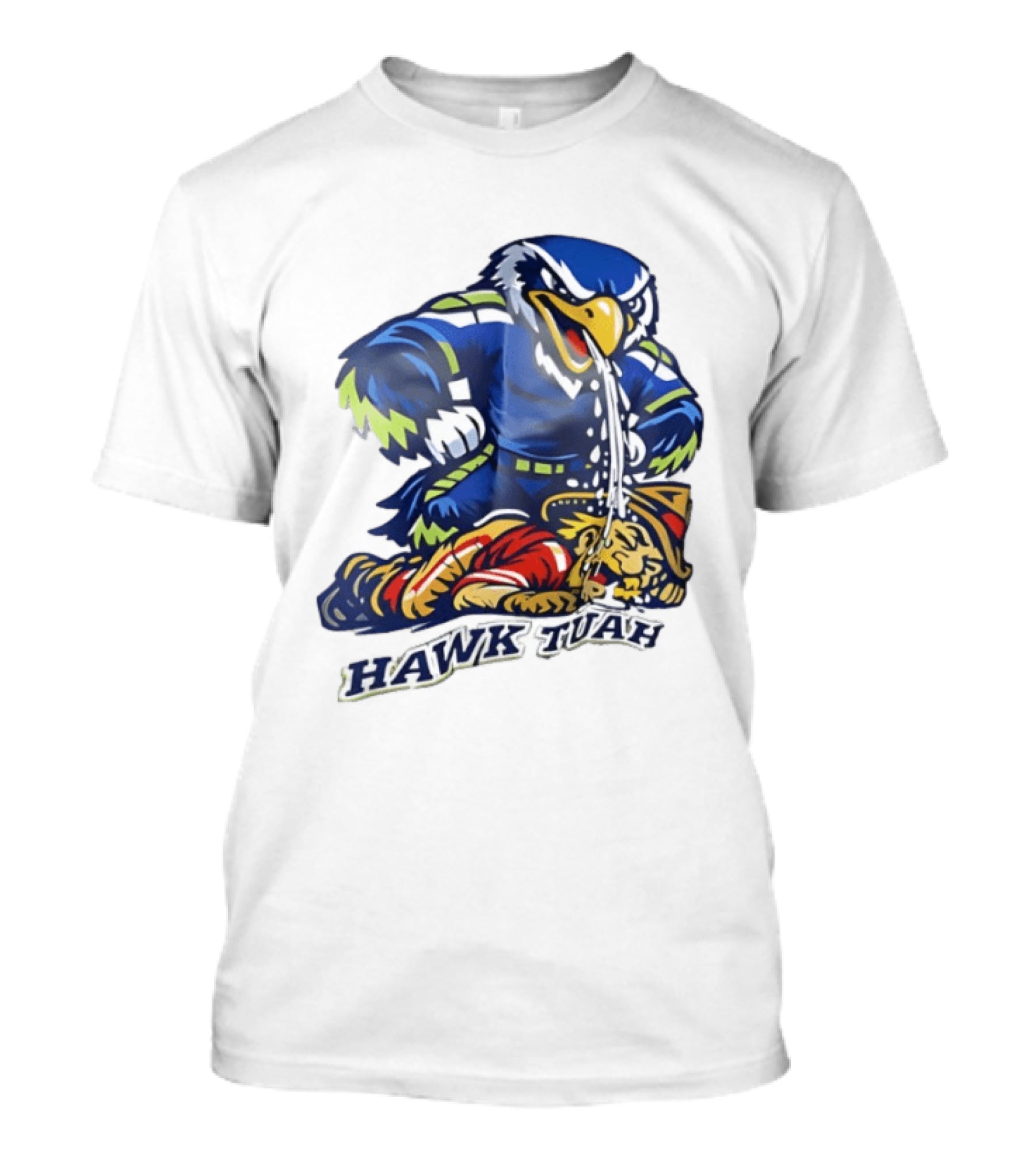 Seattle Seahawks Vs San Francisco 49ers Hawk Tuah Rivalry Showdown T-Shirt