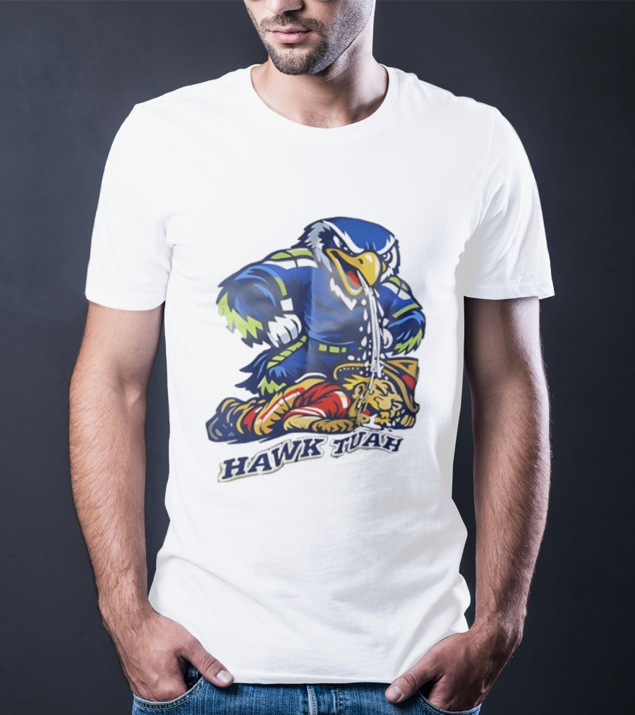 Seattle Seahawks Vs San Francisco 49ers Hawk Tuah Rivalry Showdown T-Shirt