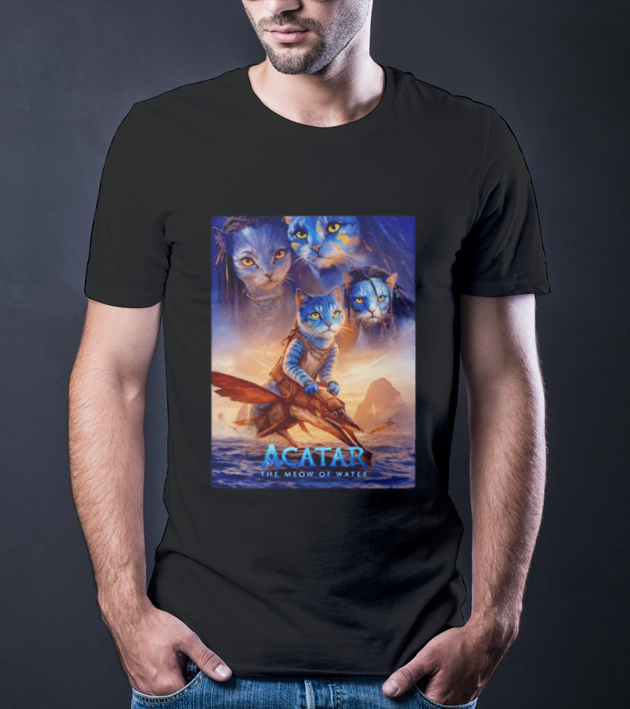 Acatar The Meow Of Water Cat Avatar Fantasy Cats Ocean Adventure T-Shirt