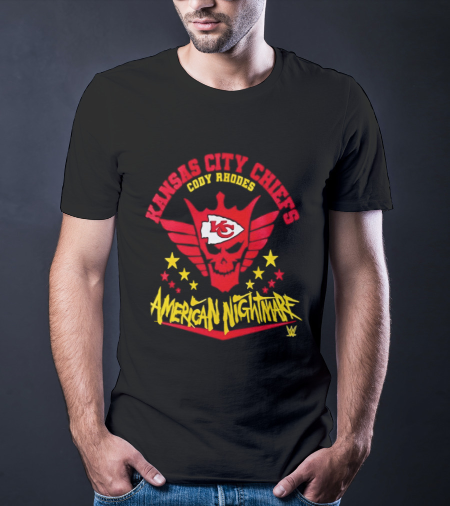 Kansas City Chiefs Cody Rhodes KC American Nightmare Stars T-Shirt