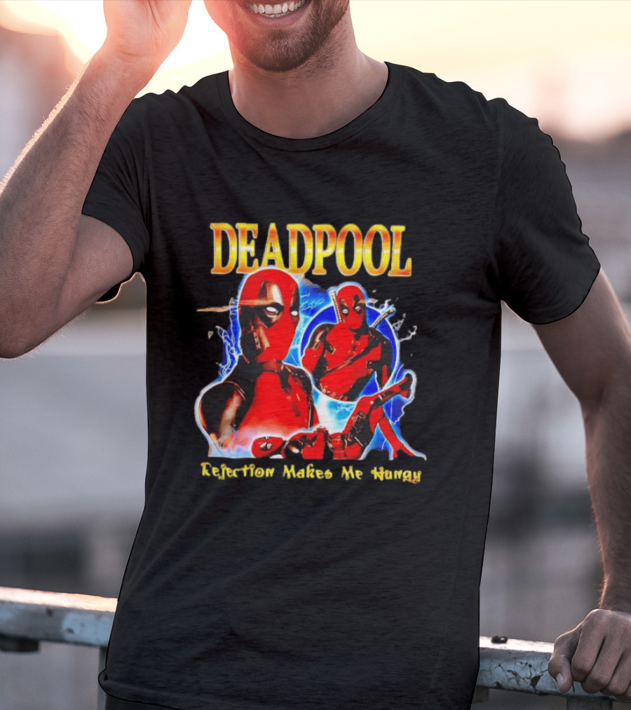 Deadpool Rejection Makes Me Hungry Bold Comic T-Shirt
