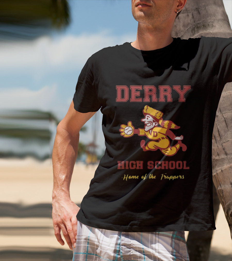 Derry High School Home Of The Trappers Baseball Running T-Shirt