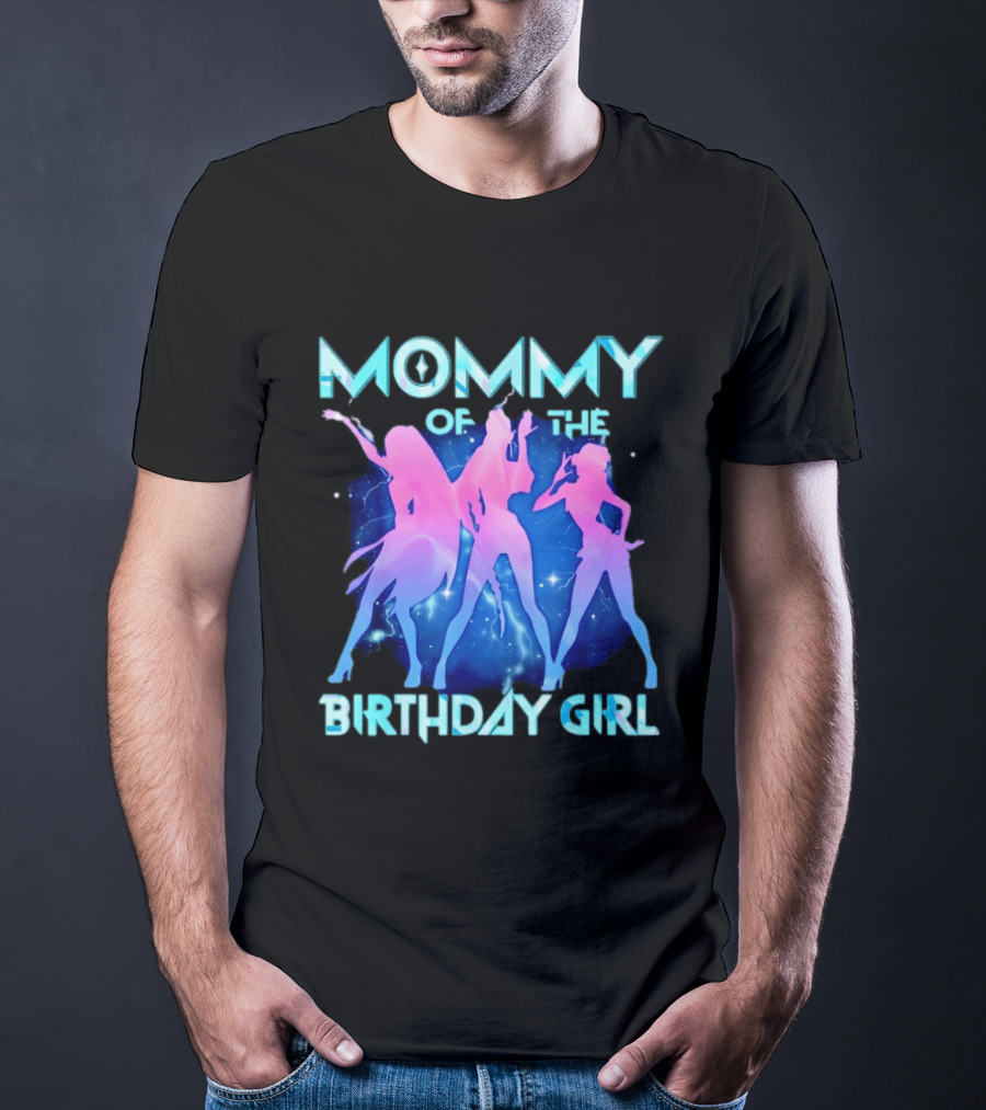 Mommy Of The Birthday Girl Kpop Family Matching Party T-Shirt