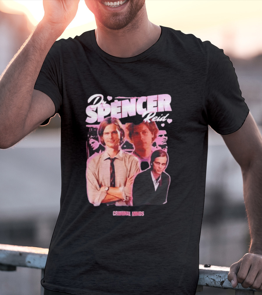 Dr Spencer Reid Criminal Minds Heart T-Shirt
