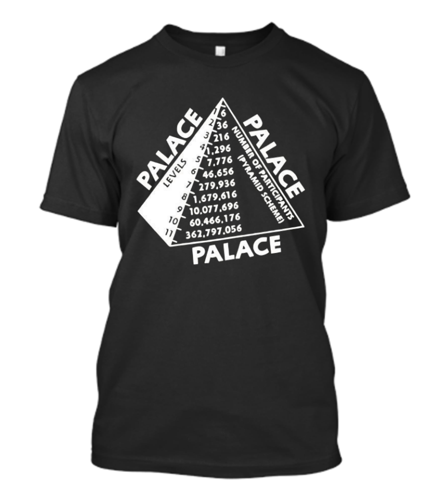 Palace Pyramid Scheme Participants Numbers Pyramid T-Shirt