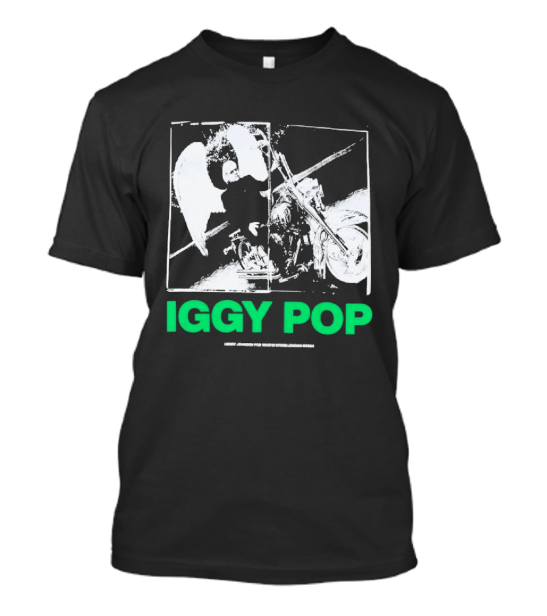 Waste! X Henry Johnson Iggy Pop Motor Wings Motorcycle Duo T-Shirt