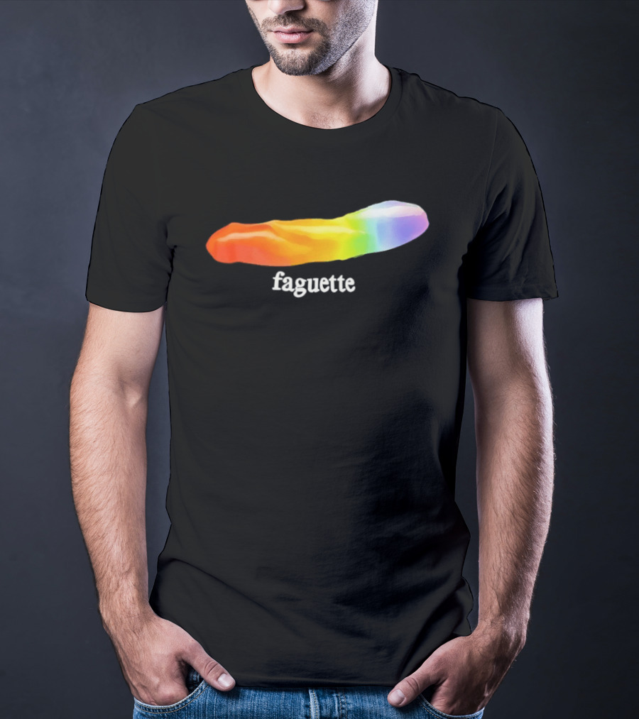 Faguette Rainbow LGBTQ Pride T-Shirt