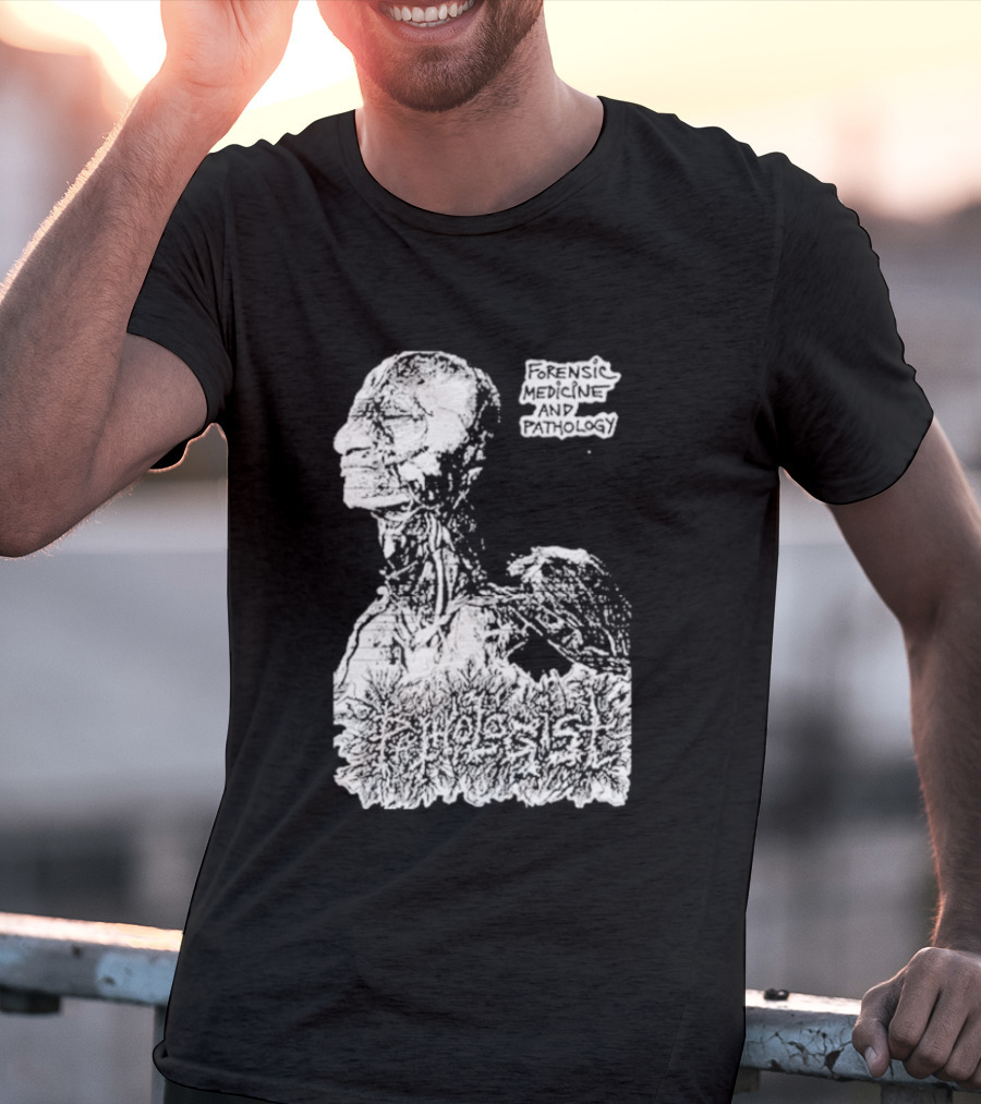 Pathologist Forensic Medicine And Pathology Anatomical Skull And Brain T-Shirt