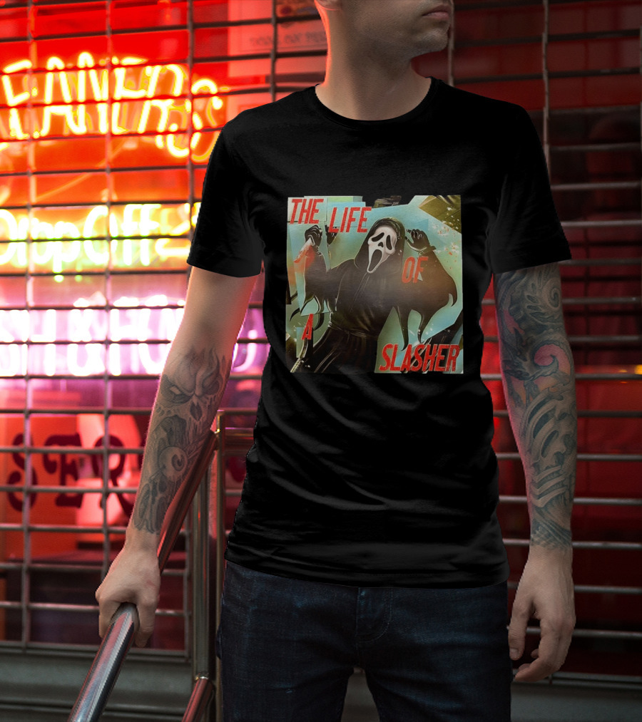 The Life Of A Slasher Ghostface Scream T-Shirt