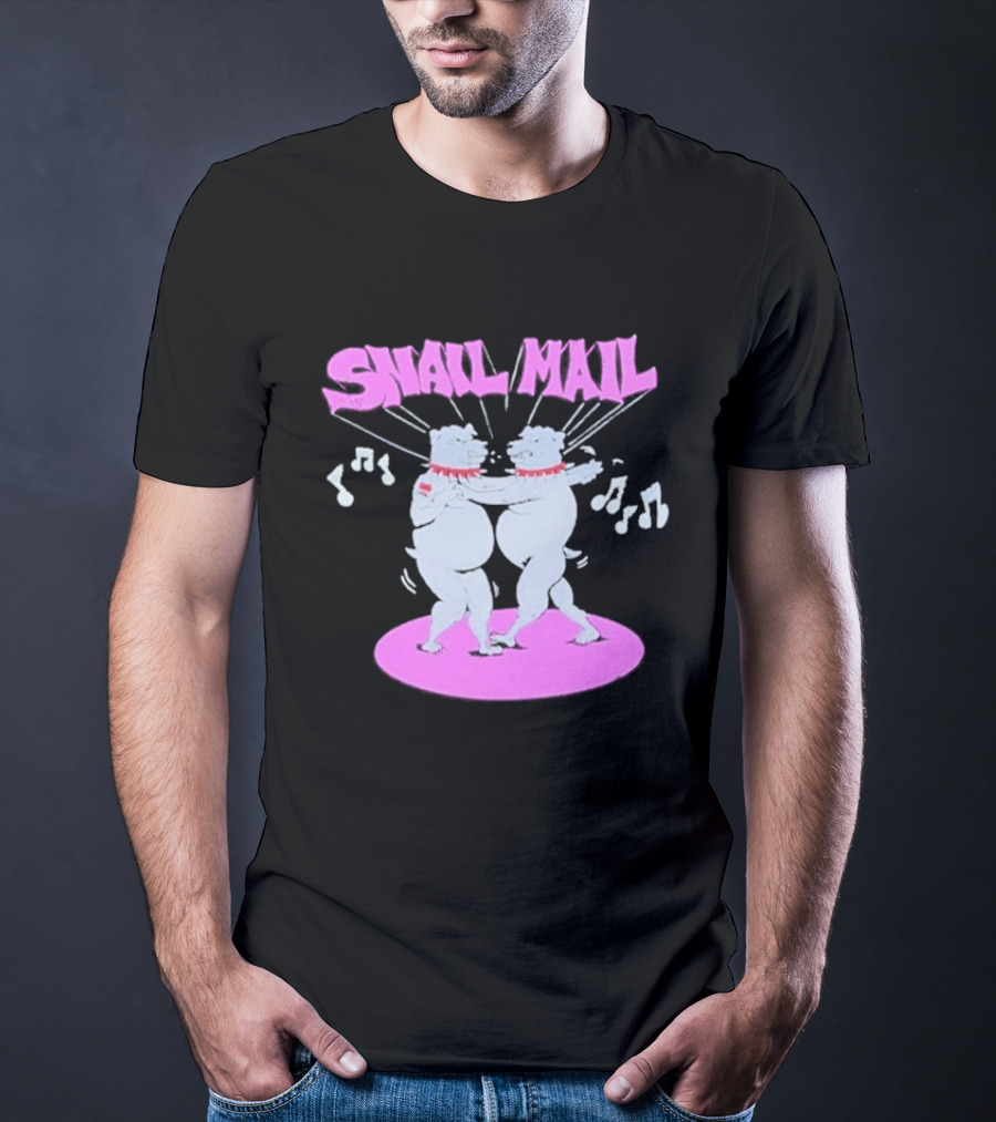 Snail Mail Bulldogs Dance Music Notes Duo T-Shirt