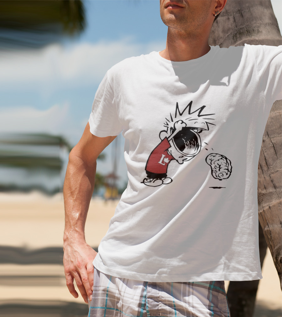 Calvin Hobbes Political Satire Cartoon Liberal Theme Peanuts T-Shirt