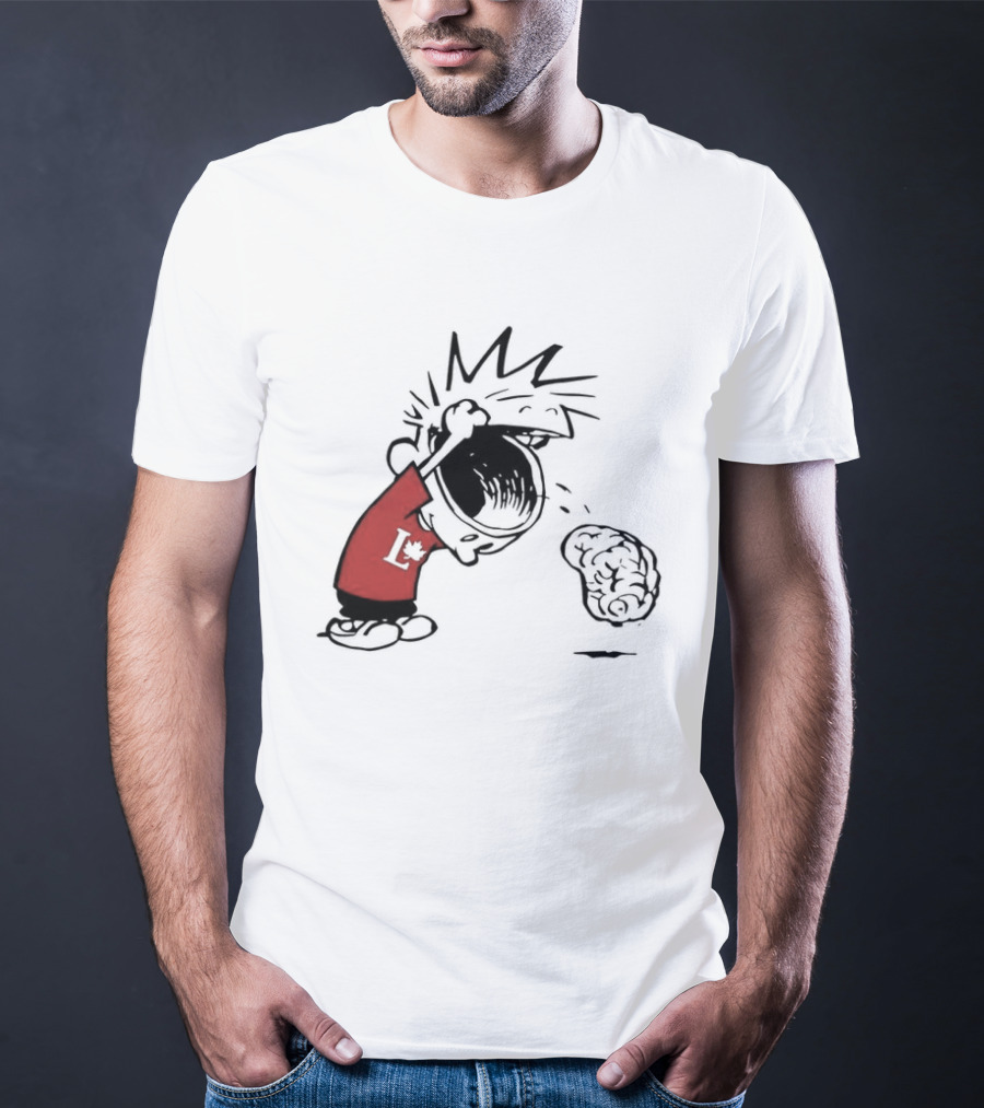 Calvin Hobbes Political Satire Cartoon Liberal Theme Peanuts T-Shirt