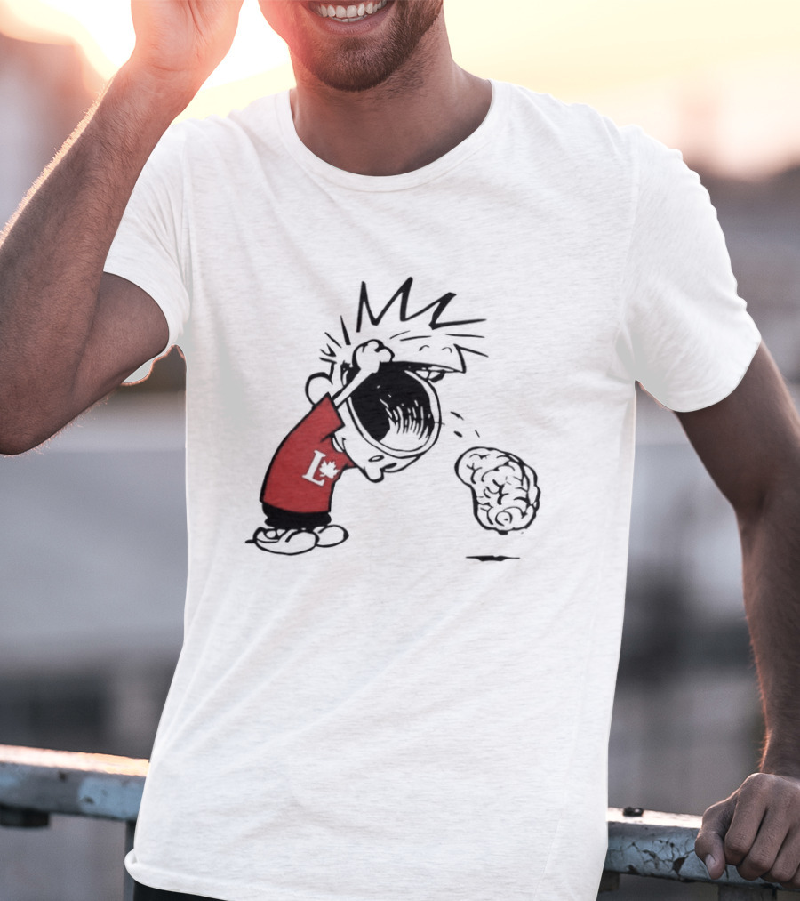Calvin Hobbes Political Satire Cartoon Liberal Theme Peanuts T-Shirt