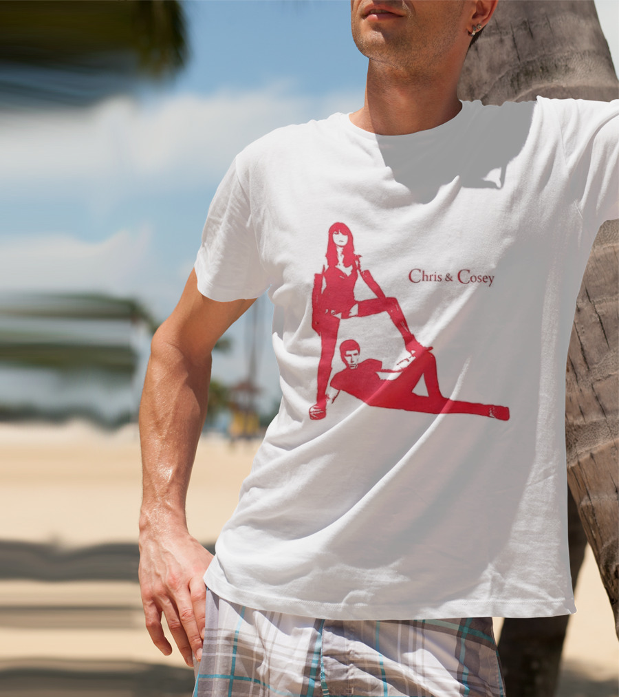 Chris And Cosey Red Silhouette Duo T-Shirt