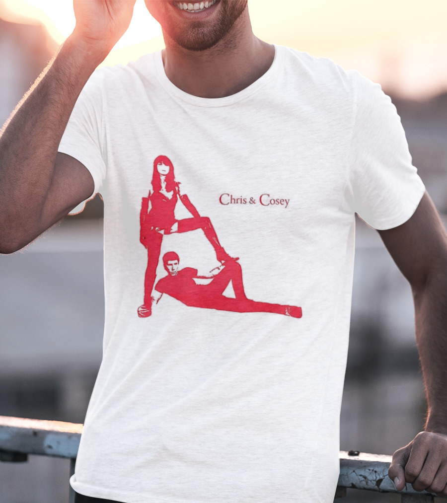 Chris And Cosey Red Silhouette Duo T-Shirt