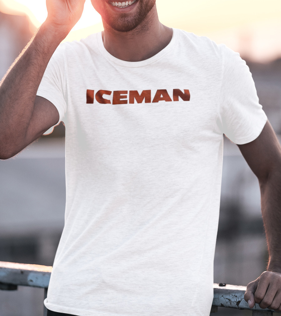Iceman Quarterback Bold Lettering T-Shirt